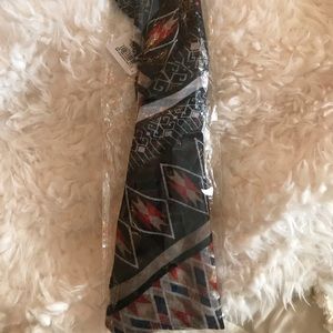 Tribal print scarf necklace